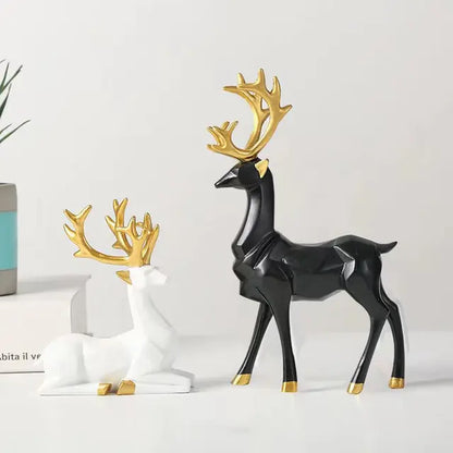 Elk Deer Statue Reindeer Figurines - WanderMart Co.