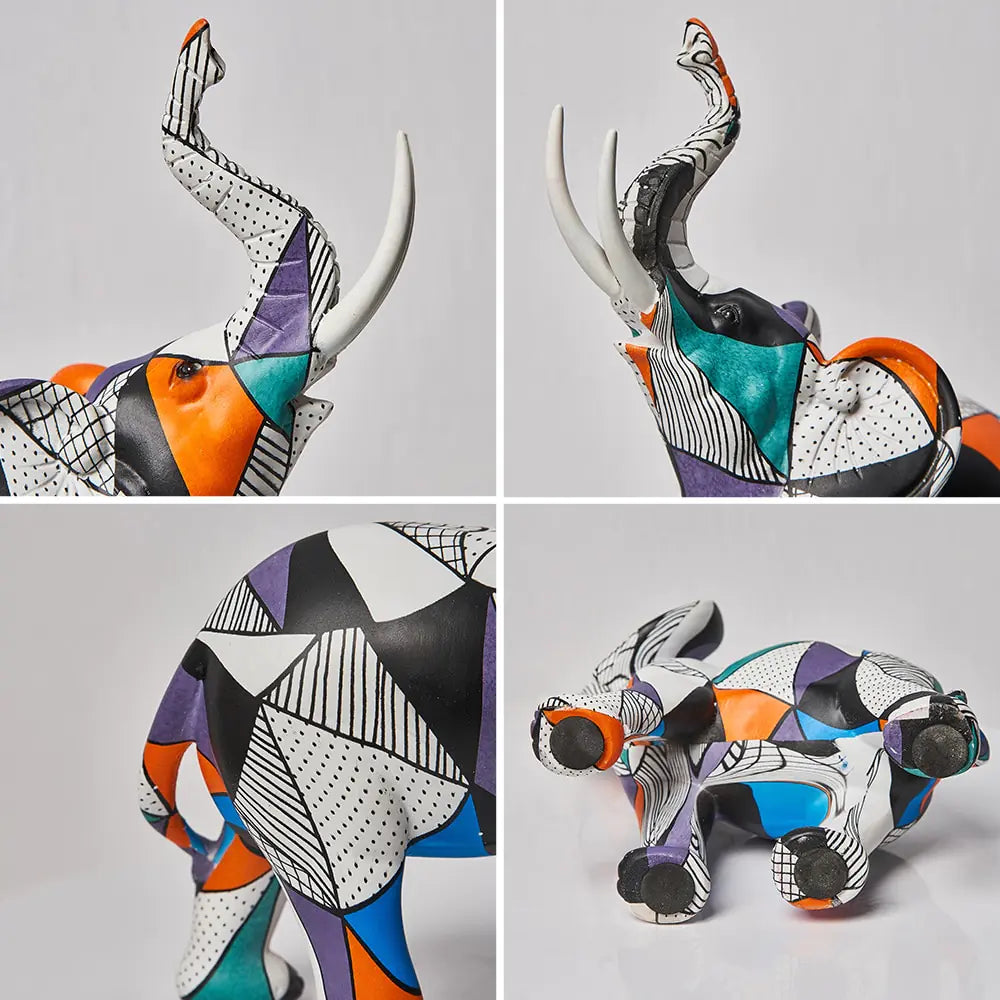 Painting Art Elephant Sculptures & Figurines Modern Decoration - WanderMart Co.