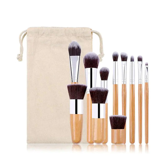 Lucky Beauty Bamboo Brush Set of 11 pcs - WanderMart Co.