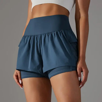 Women Gym Sport Running Shorts - WanderMart Co.