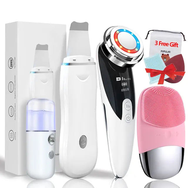 4+3 Kit Ultrasonic Skin Scrubber - WanderMart Co.