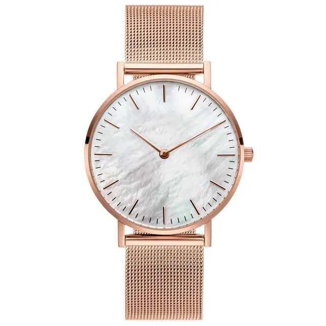 Luxury Brand Rose Gold Watch - WanderMart Co.