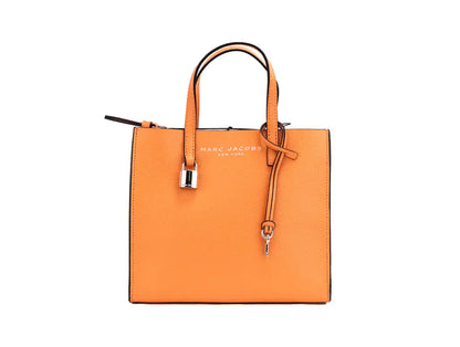 Marc Jacobs Mini Grind Melon Pebbled Leather Crossbody Tote - WanderMart Co.