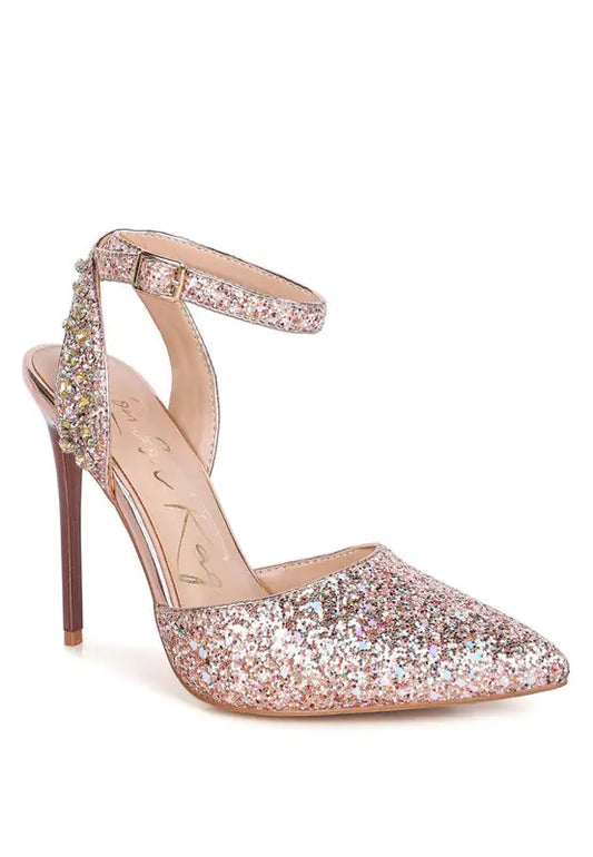 Glitter Stiletto Heels - WanderMart Co.