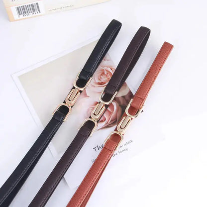 Adjustable Leather Dress Belt - WanderMart Co.