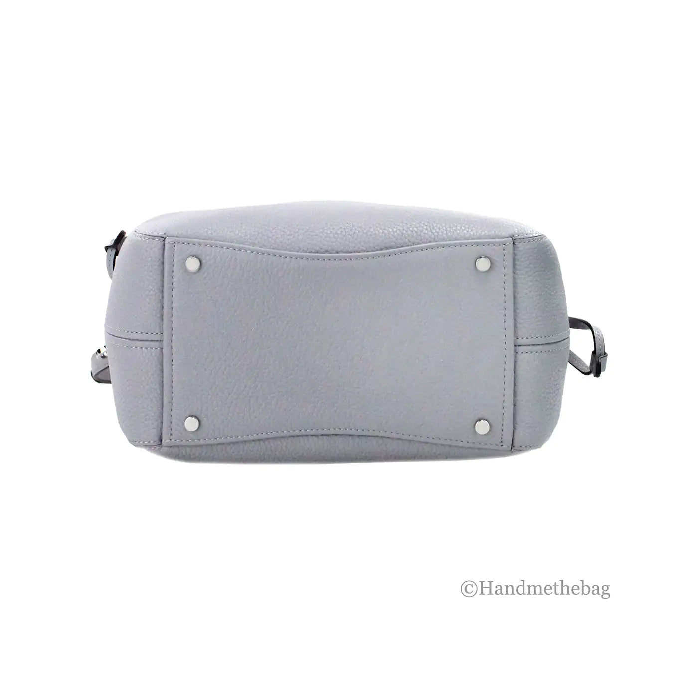 Kate Spade Dumpling Small Mountain Grey Leather Satchel Bag - WanderMart Co.