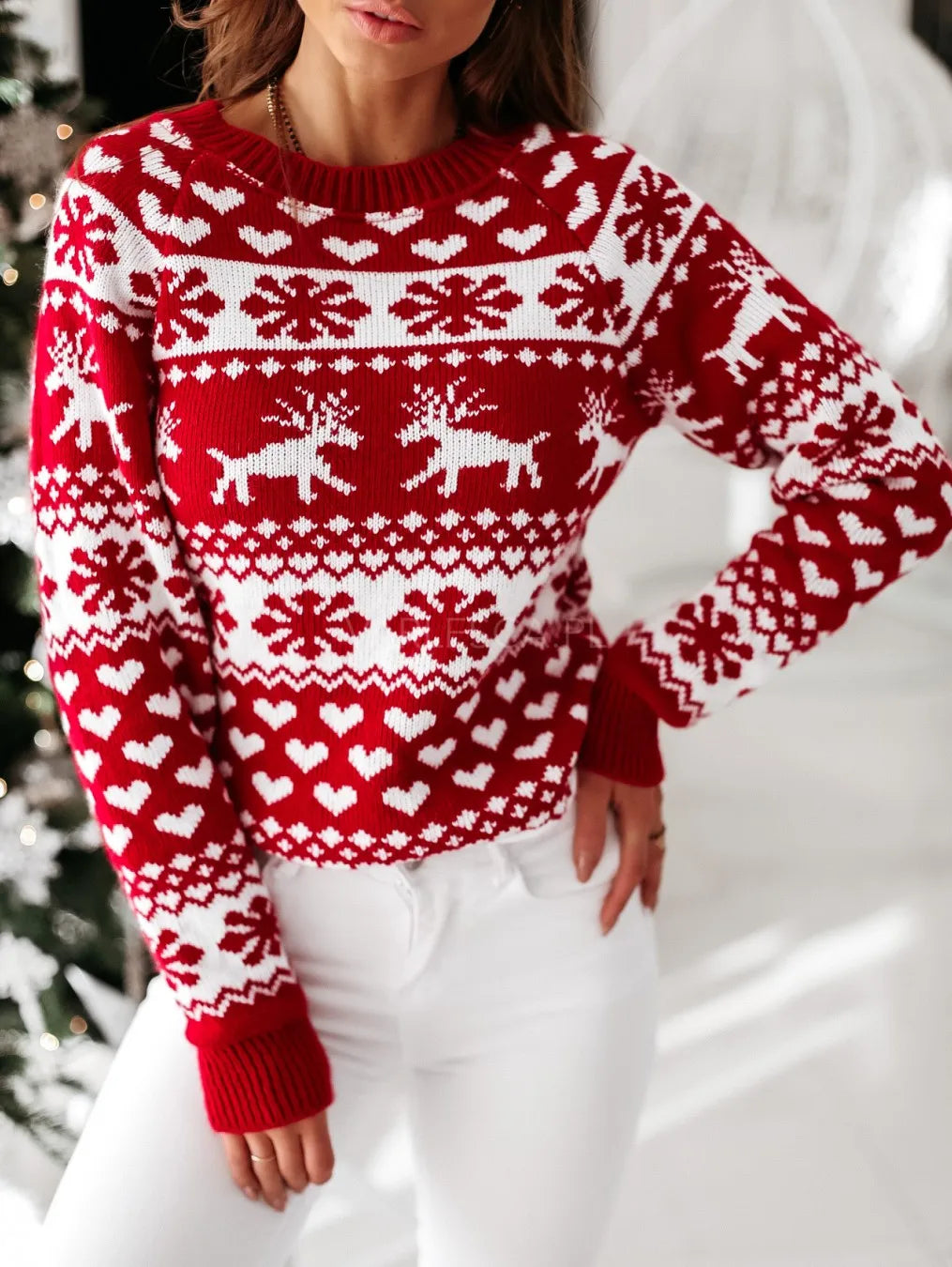 Winter Christmas Sweaters Long Sleeve - WanderMart Co.