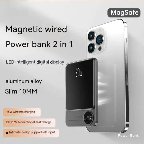 Wireless Magnetic Ultra-thin Powerbank - WanderMart Co.