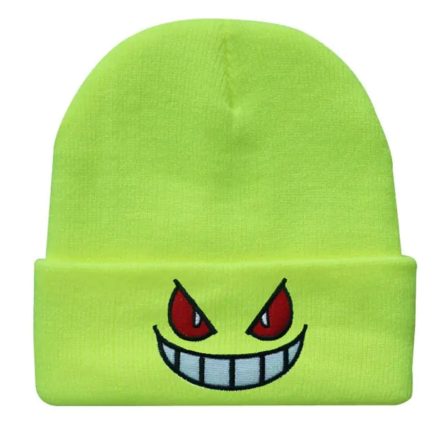 Cartoon Mouth Eyes Beanie - WanderMart Co.