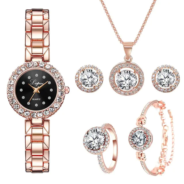 Rose Gold Quartz Wristwatches - WanderMart Co.