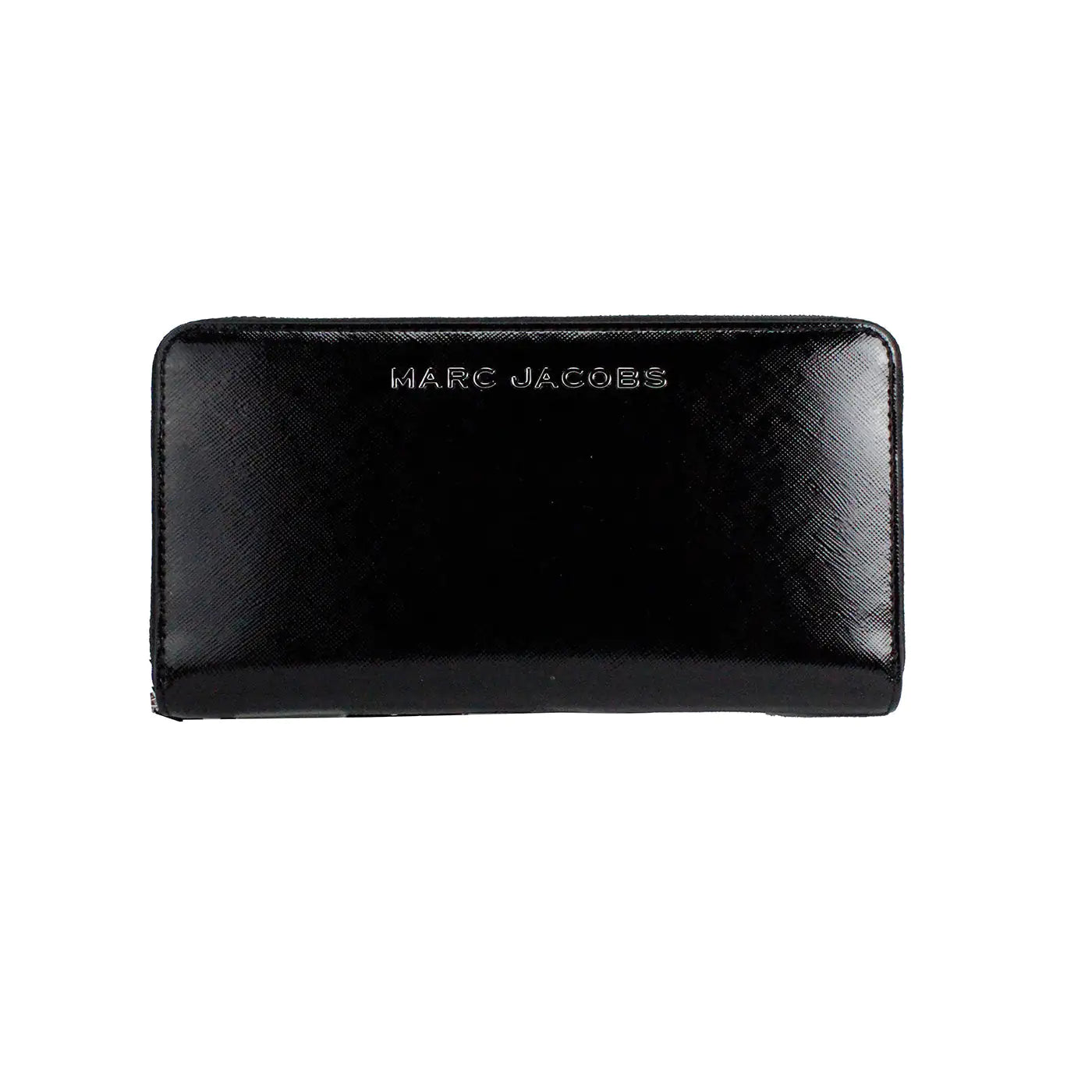 Marc Jacobs Large Black Leather Continental Clutch Wallet - WanderMart Co.