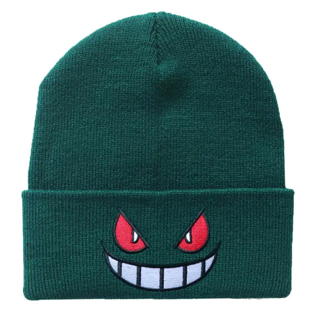 Cartoon Mouth Eyes Beanie - WanderMart Co.