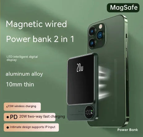 Wireless Magnetic Ultra-thin Powerbank - WanderMart Co.