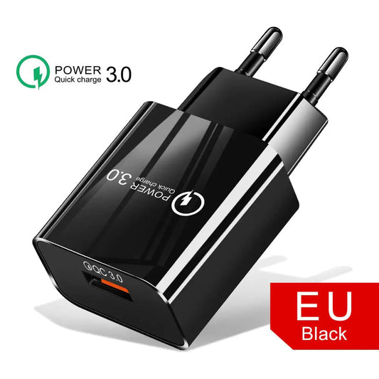 18W3A Fast Charger QC 3.0 USB Charger - WanderMart Co.