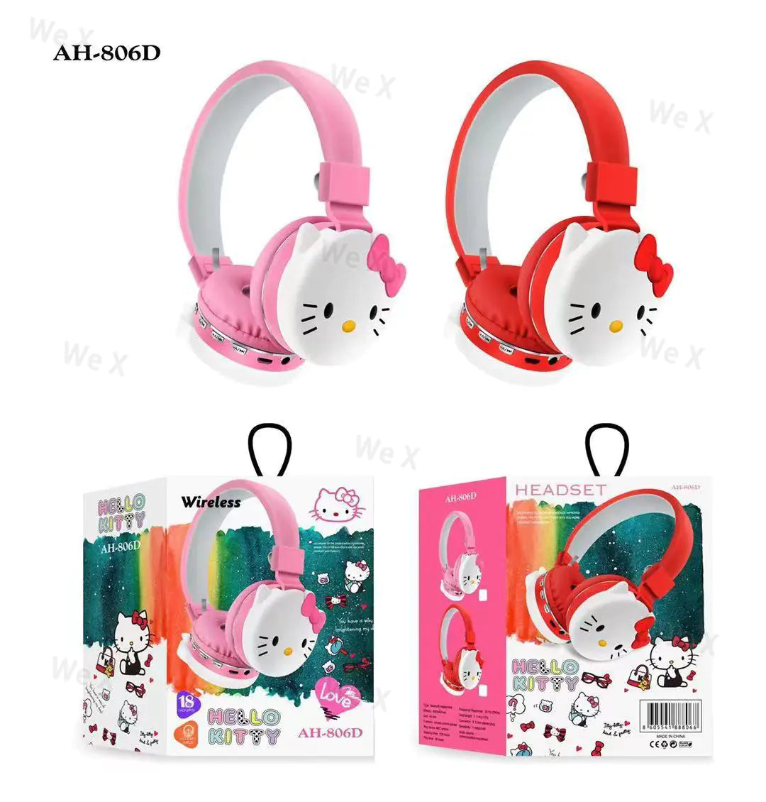 Hello kitty Foldable Wireless Headsets - WanderMart Co.