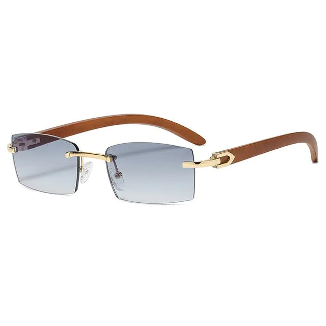 Rectangle Fashion Rimless Sunglasses - WanderMart Co.