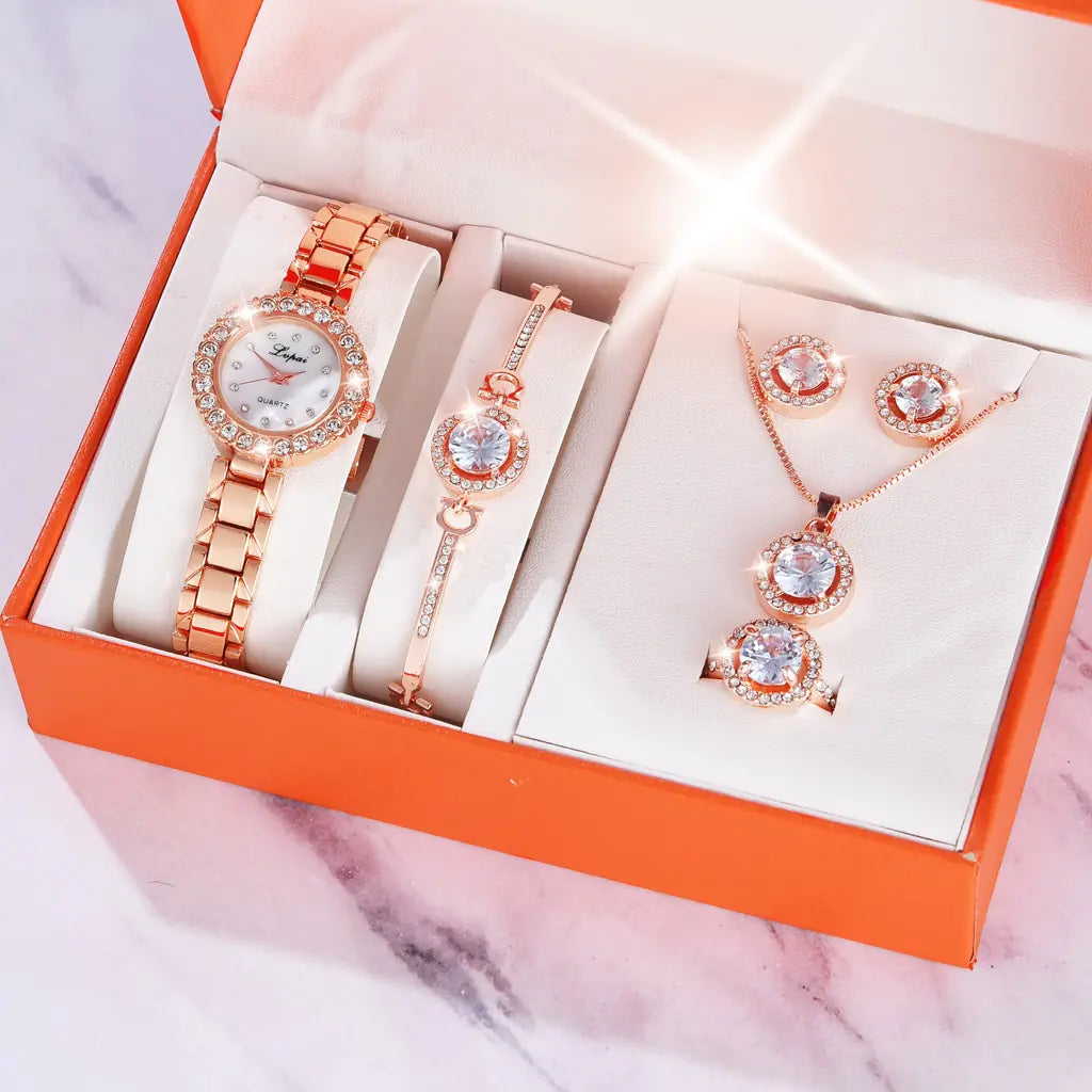 Rose Gold Quartz Wristwatches - WanderMart Co.