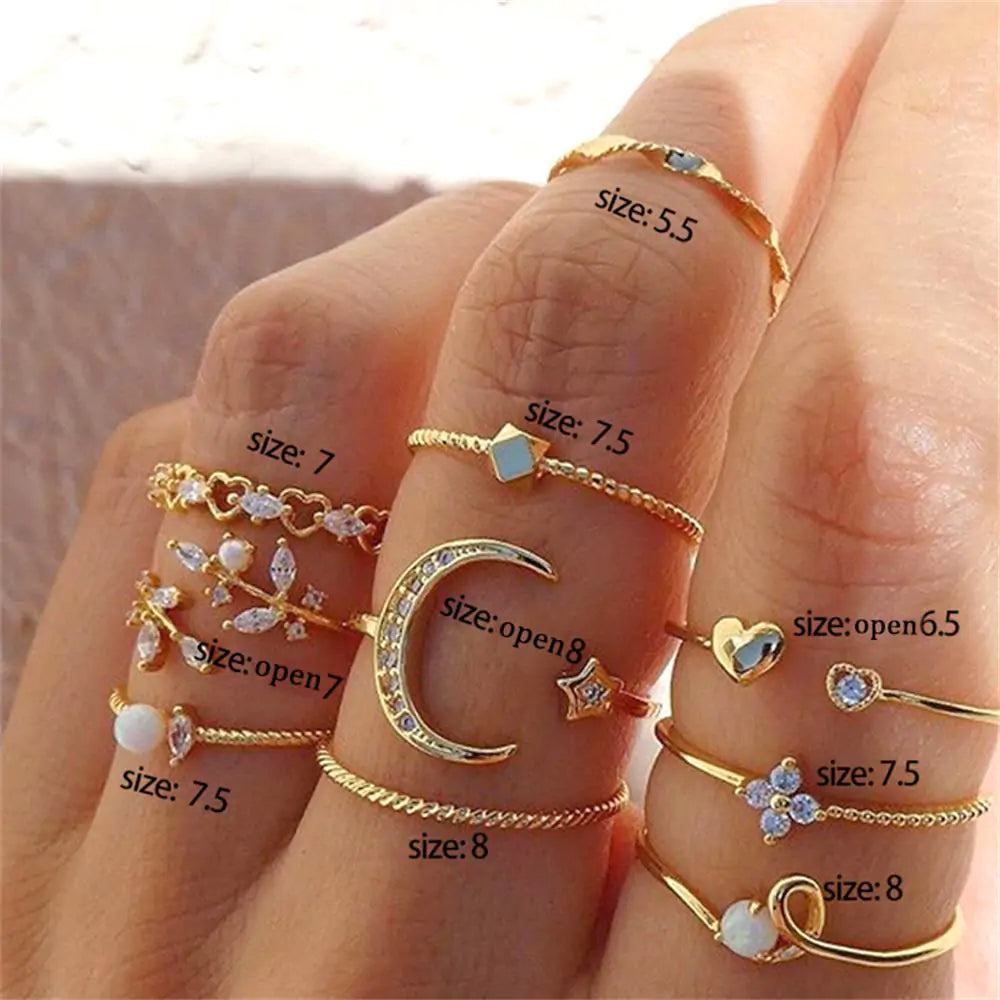 Bohemian Chain Rings - WanderMart Co.