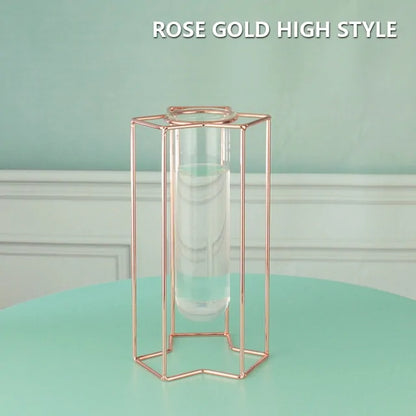 Creative Golden Glass Vase - WanderMart Co.