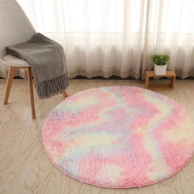 2023 New Warm Thick Round Rug Carpets - WanderMart Co.