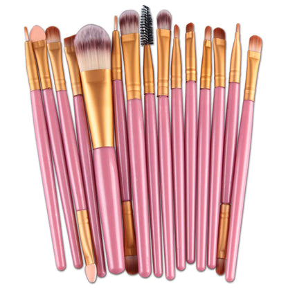 15 Pieces Makeup Brush Set - WanderMart Co.