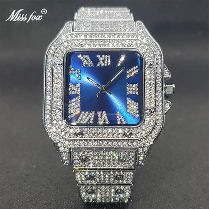 Ice Out Diamond Square Watch - WanderMart Co.