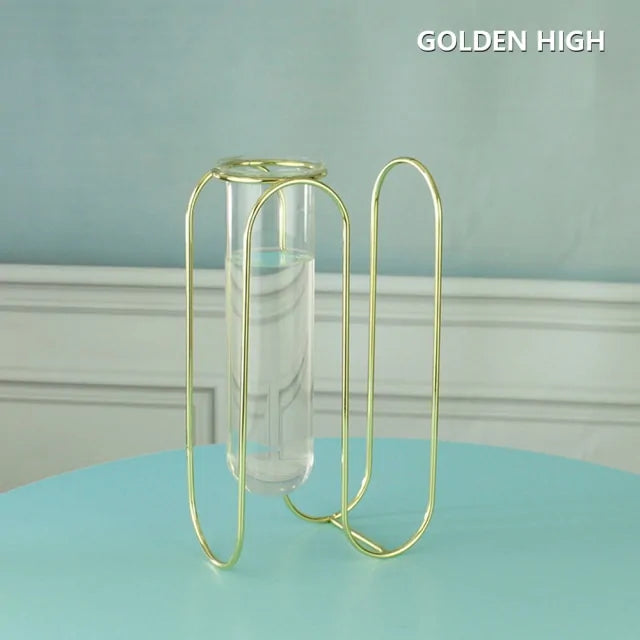 Creative Golden Glass Vase - WanderMart Co.