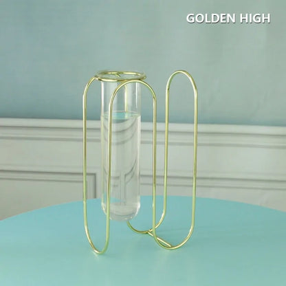 Creative Golden Glass Vase - WanderMart Co.