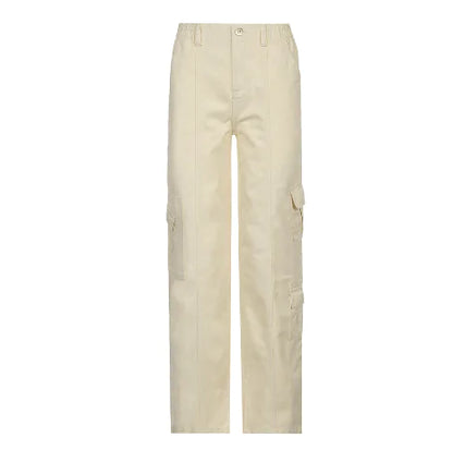 Cargo Solid Baggy Pants - WanderMart Co.