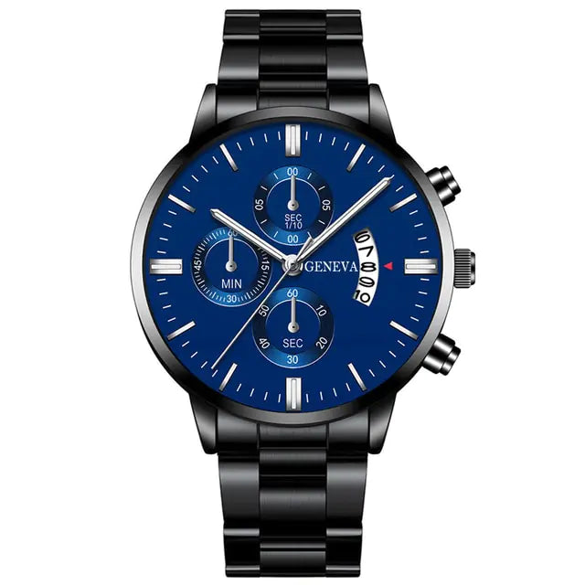 Fashion Men Stainless Steel Watch - WanderMart Co.