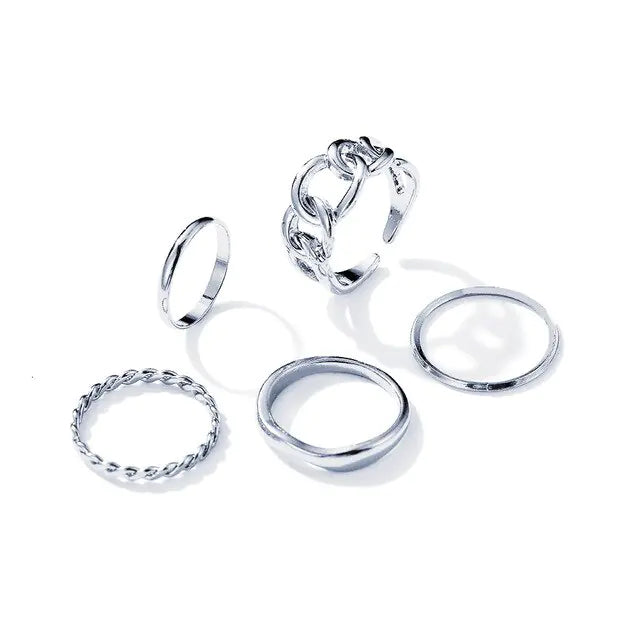 Fashion Boho Crystal Joint Ring Set - WanderMart Co.