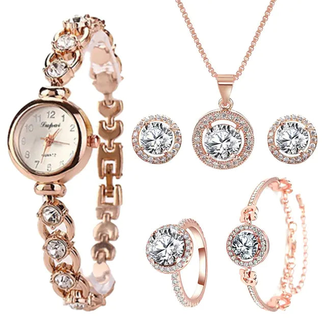 Rose Gold Quartz Wristwatches - WanderMart Co.