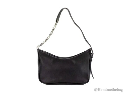 Marc Jacobs Tempo Small Black Leather Hobo Shoulder Bag - WanderMart Co.