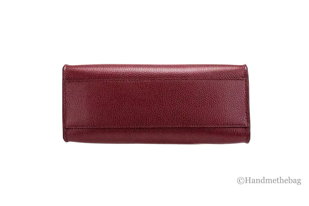 Marc Jacobs Mini Grind Pomegranate Pebbled Leather Crossbody Tote - WanderMart Co.