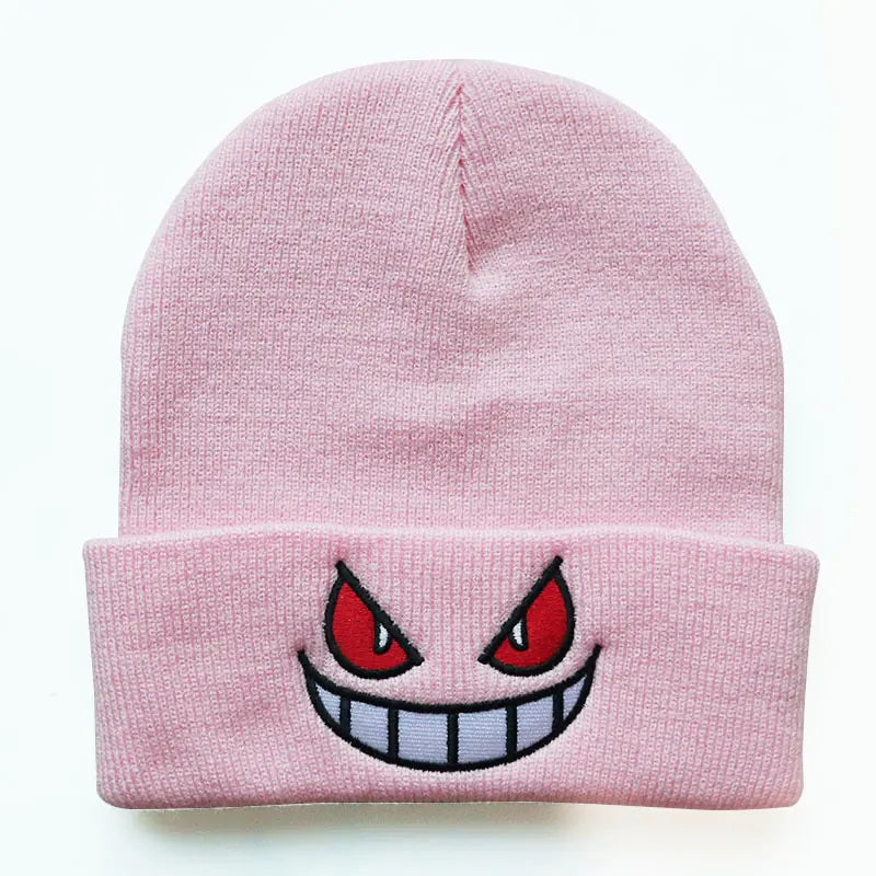 Cartoon Mouth Eyes Beanie - WanderMart Co.