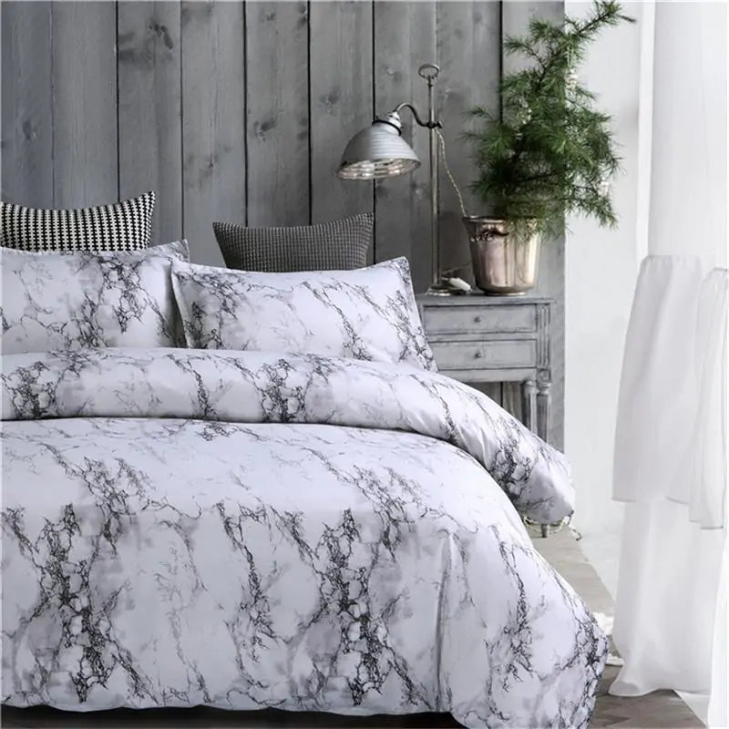 Marble Duvet Cover Bedding Sets - WanderMart Co.