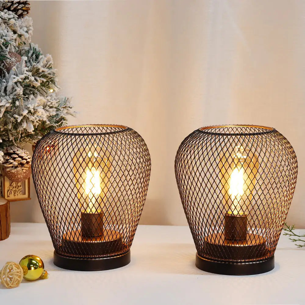 Metal Cage Table Lamp - WanderMart Co.