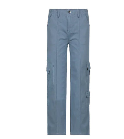 Cargo Solid Baggy Pants - WanderMart Co.