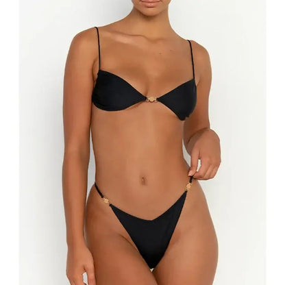 Sexy Micro Thong Push-Up Bikini - WanderMart Co.