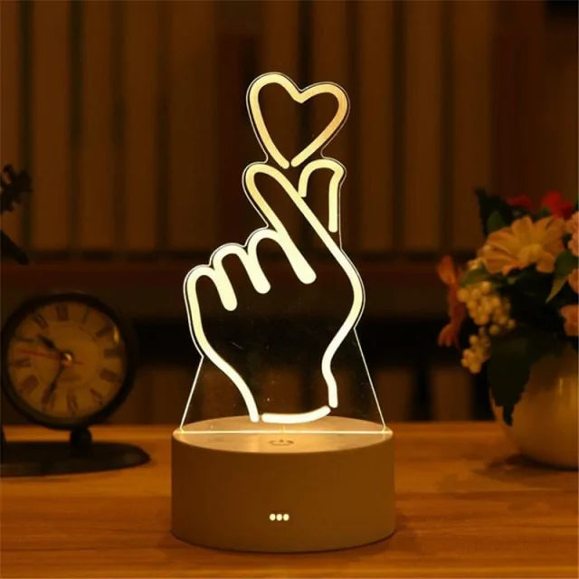 3D Acrylic Lamp for Decoration - WanderMart Co.