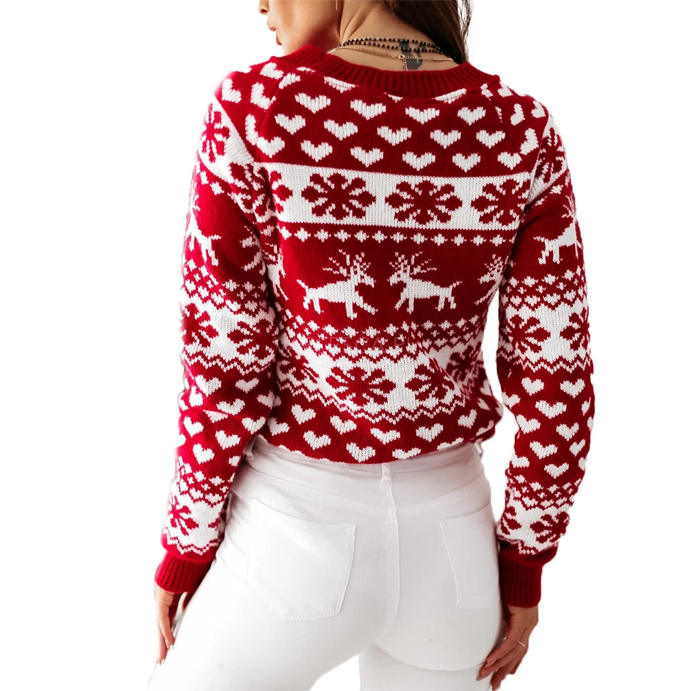 Winter Christmas Sweaters Long Sleeve - WanderMart Co.