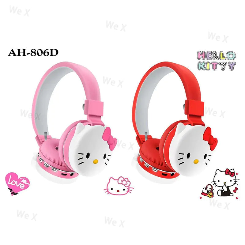 Hello kitty Foldable Wireless Headsets - WanderMart Co.