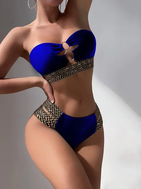 Sexy Strapless Bikini Bandeau Swimwear - WanderMart Co.