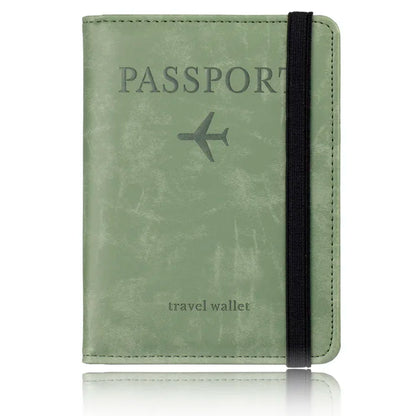 Blocking Passport Holder Leather Travel Wallet - WanderMart Co.