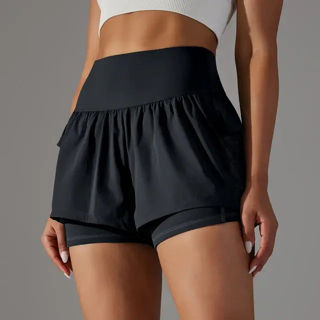 Women Gym Sport Running Shorts - WanderMart Co.