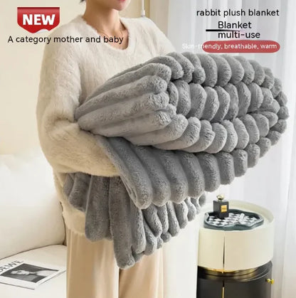 Soft Wind Bubble Velvet Blanket - WanderMart Co.