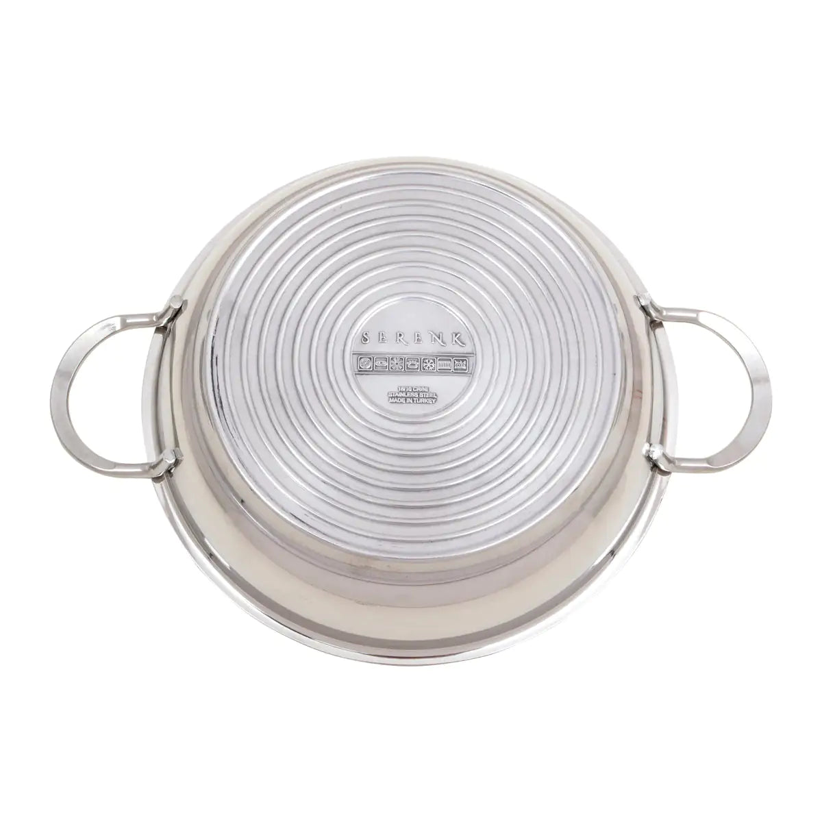 Serenk Modernist Stainless Steel Omelette Pan, 20 cm - WanderMart Co.