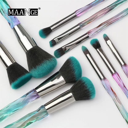 Professional Crystal Handle Makeup Brush Set - WanderMart Co.