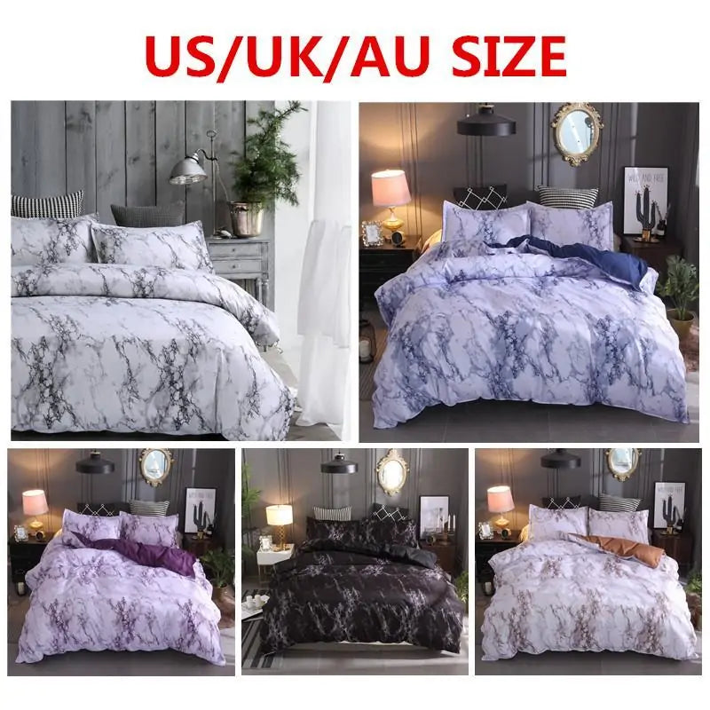 Marble Duvet Cover Bedding Sets - WanderMart Co.