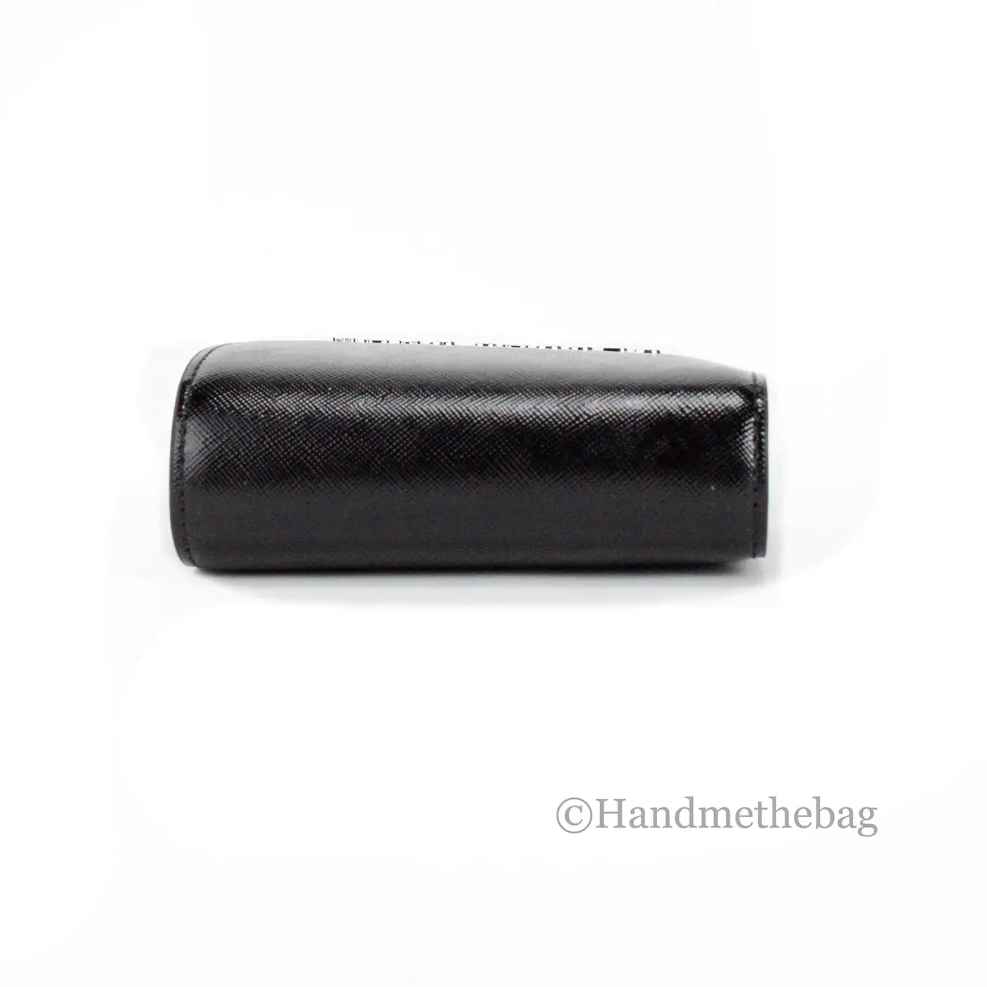 Marc Jacobs Mini Black Leather Compact Coin Pouch Wallet - WanderMart Co.